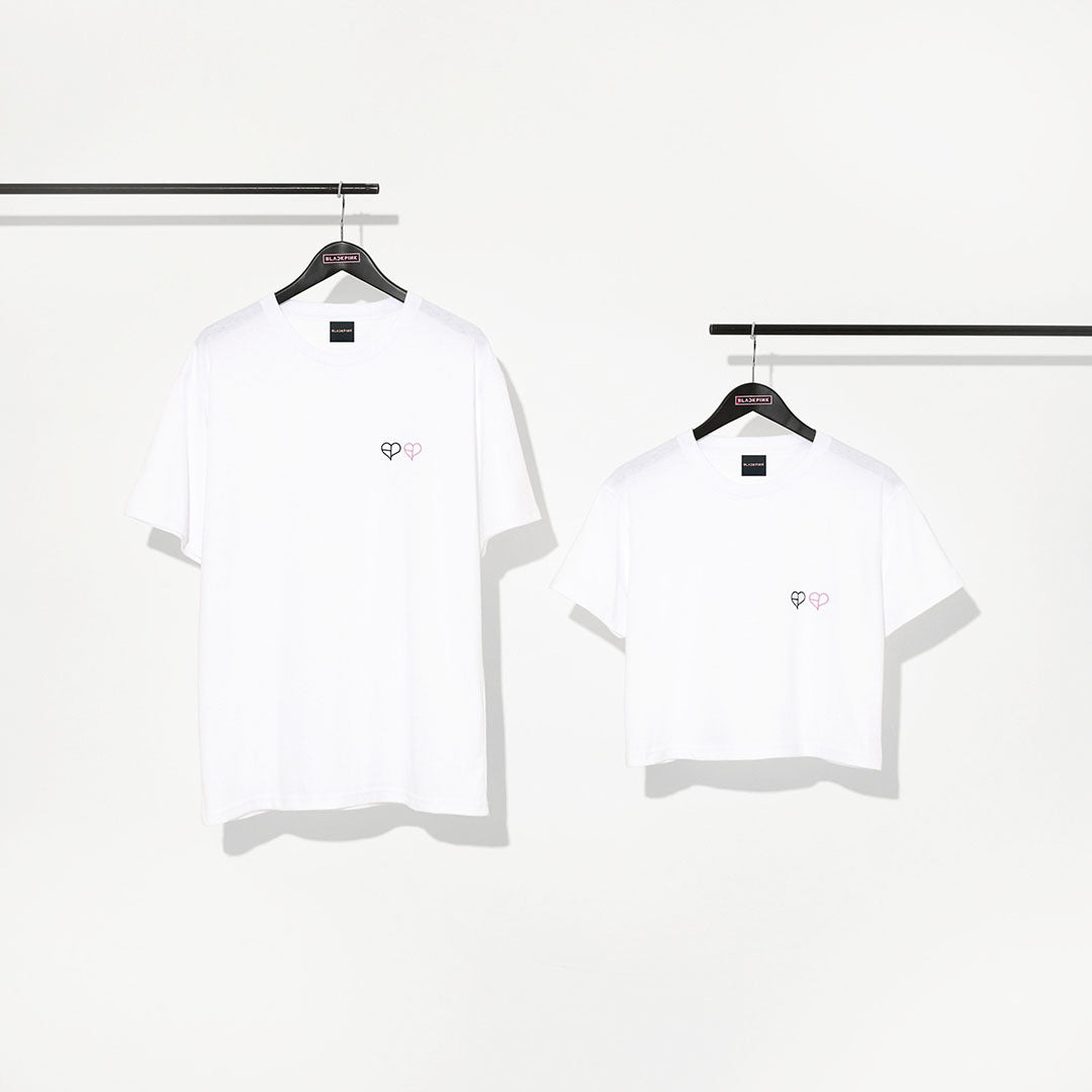Tシャツ -DOUBLE HEART LOGO-(WHITE)