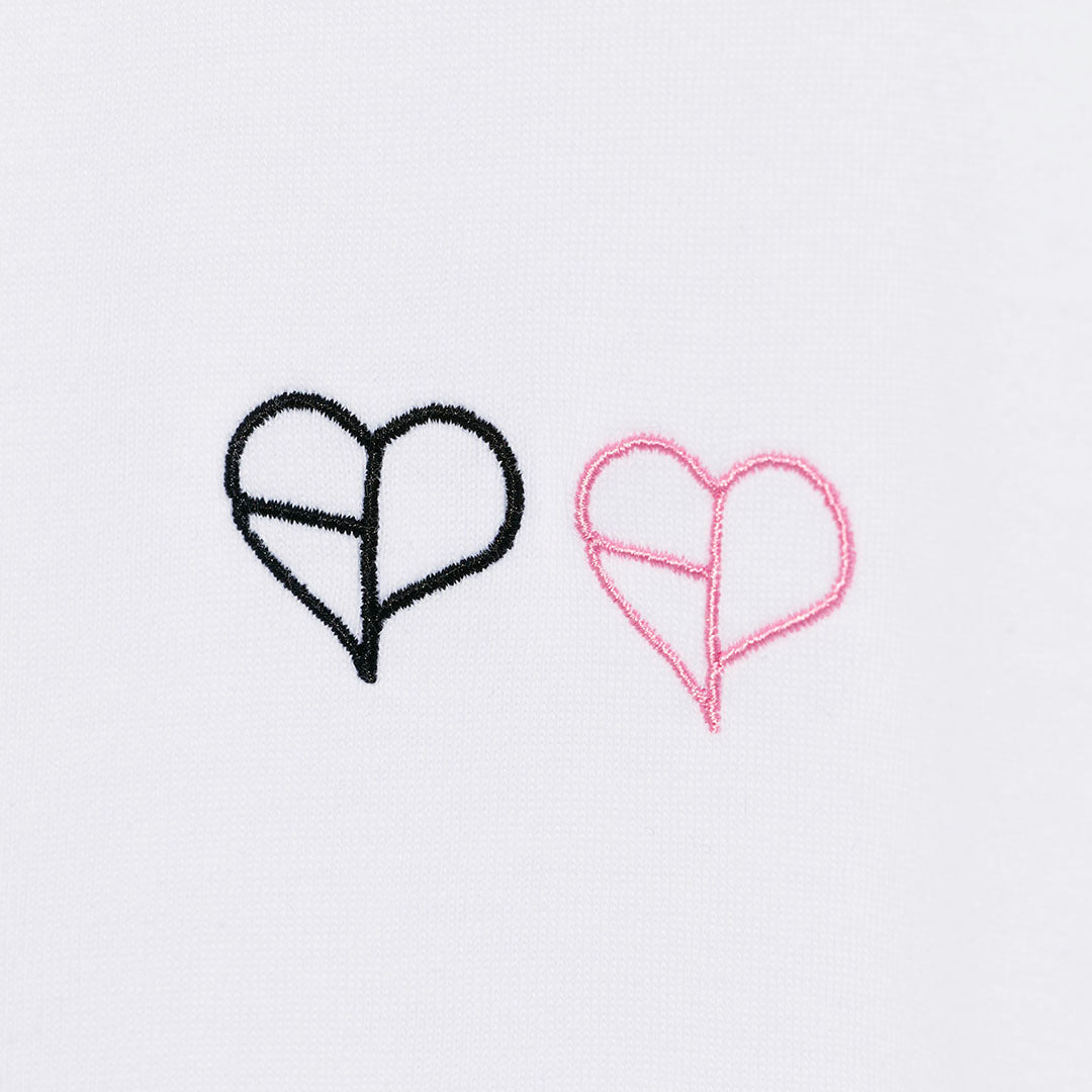Tシャツ -DOUBLE HEART LOGO-（WHITE） – YGEX OFFICIAL SHOP