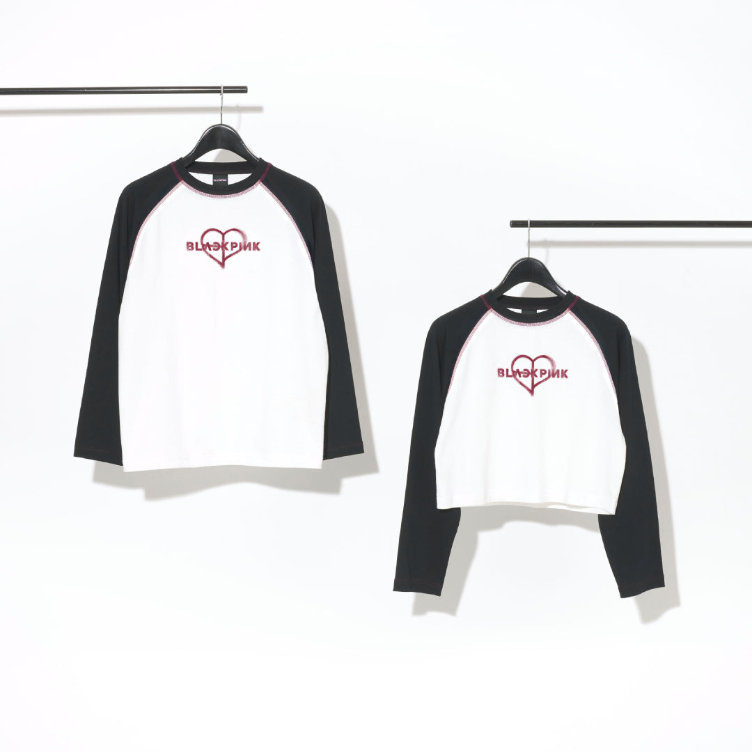 ロングスリーブTシャツ -BLACKPINK LOGO-（BLACK×WHITE） – YGEX