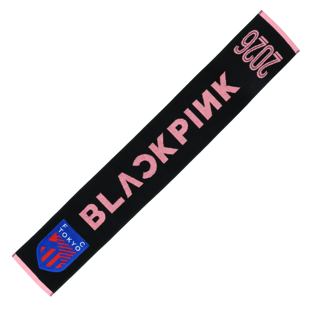 BLACKPINK FCグッズ FC東京×BLACKPINK ジャガードタオルマフラー ブラック – YGEX OFFICIAL