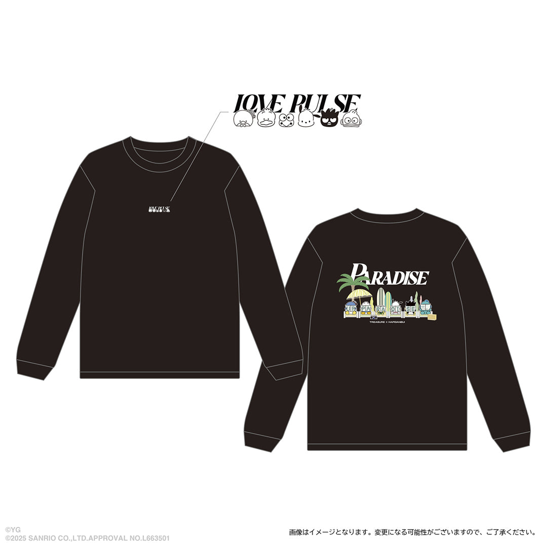 SPYAIRBUDDYTOURロングスリーブTシャツブラックXL新品未使用完売品 TREASURE×HAPIDANBUI】ロングスリーブTシャツ PARADISEver.(BLACK