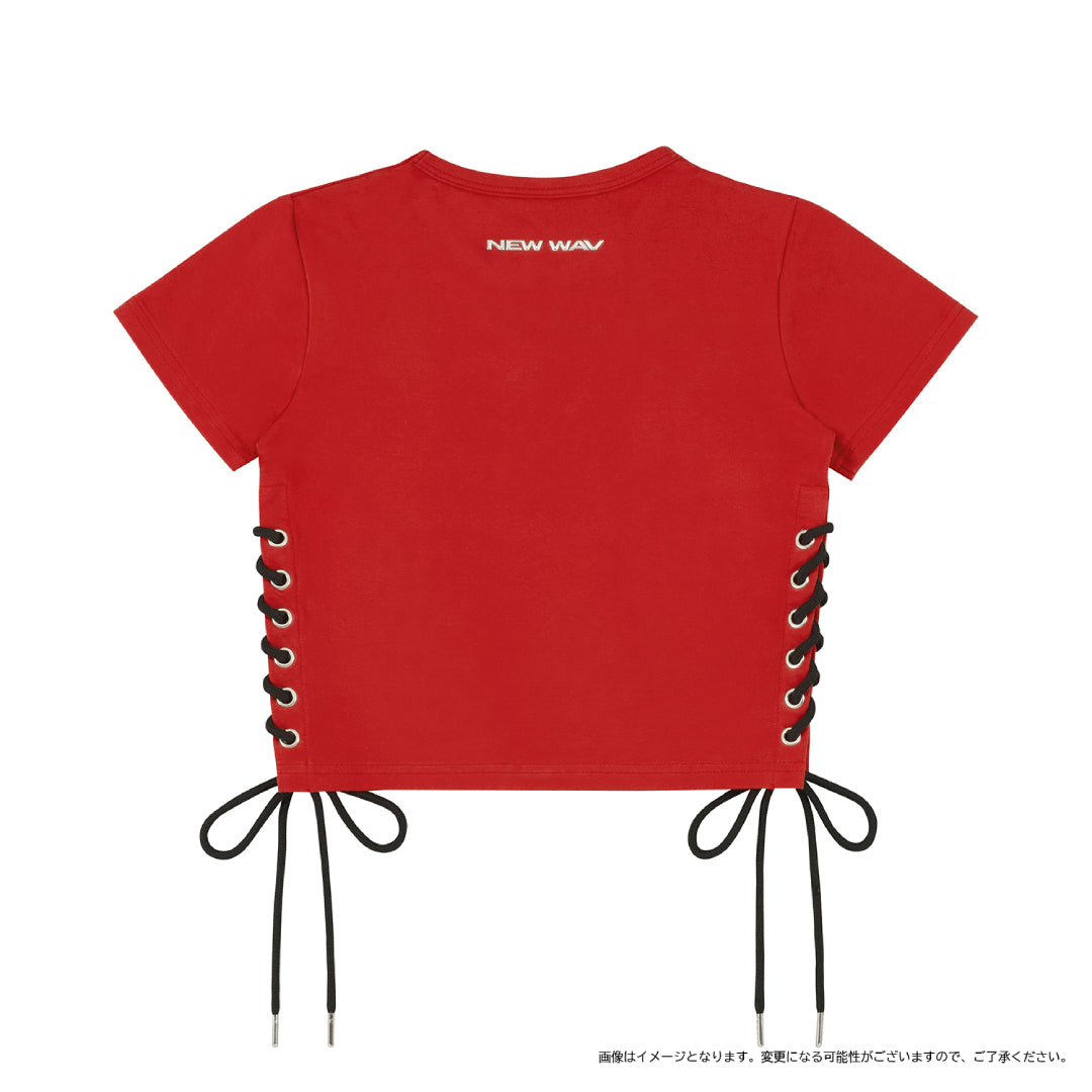 NEW WAV］スピンドル ショートTシャツ（RED） – YGEX OFFICIAL SHOP