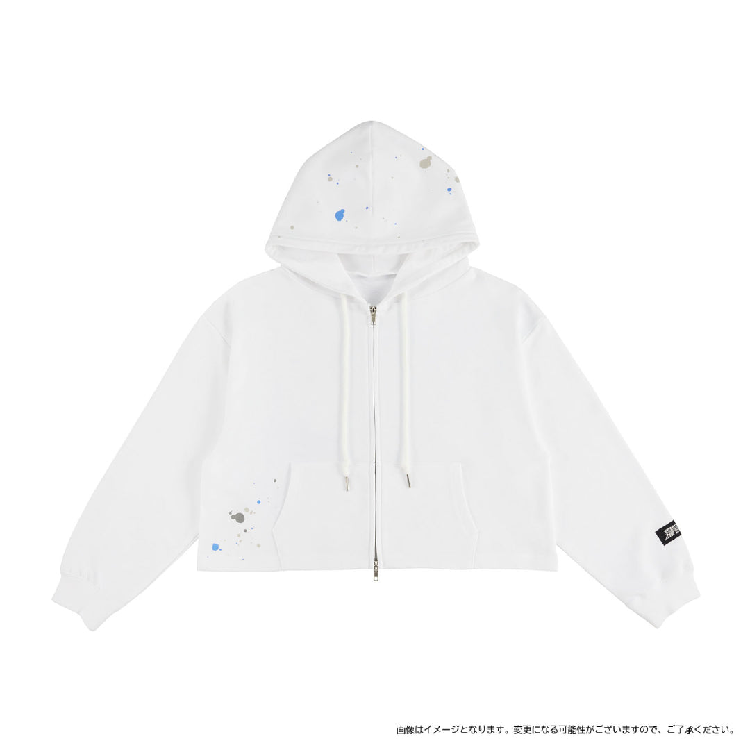 THE STAGE]ショートジップアップフーディー（WHITE） – YGEX OFFICIAL SHOP
