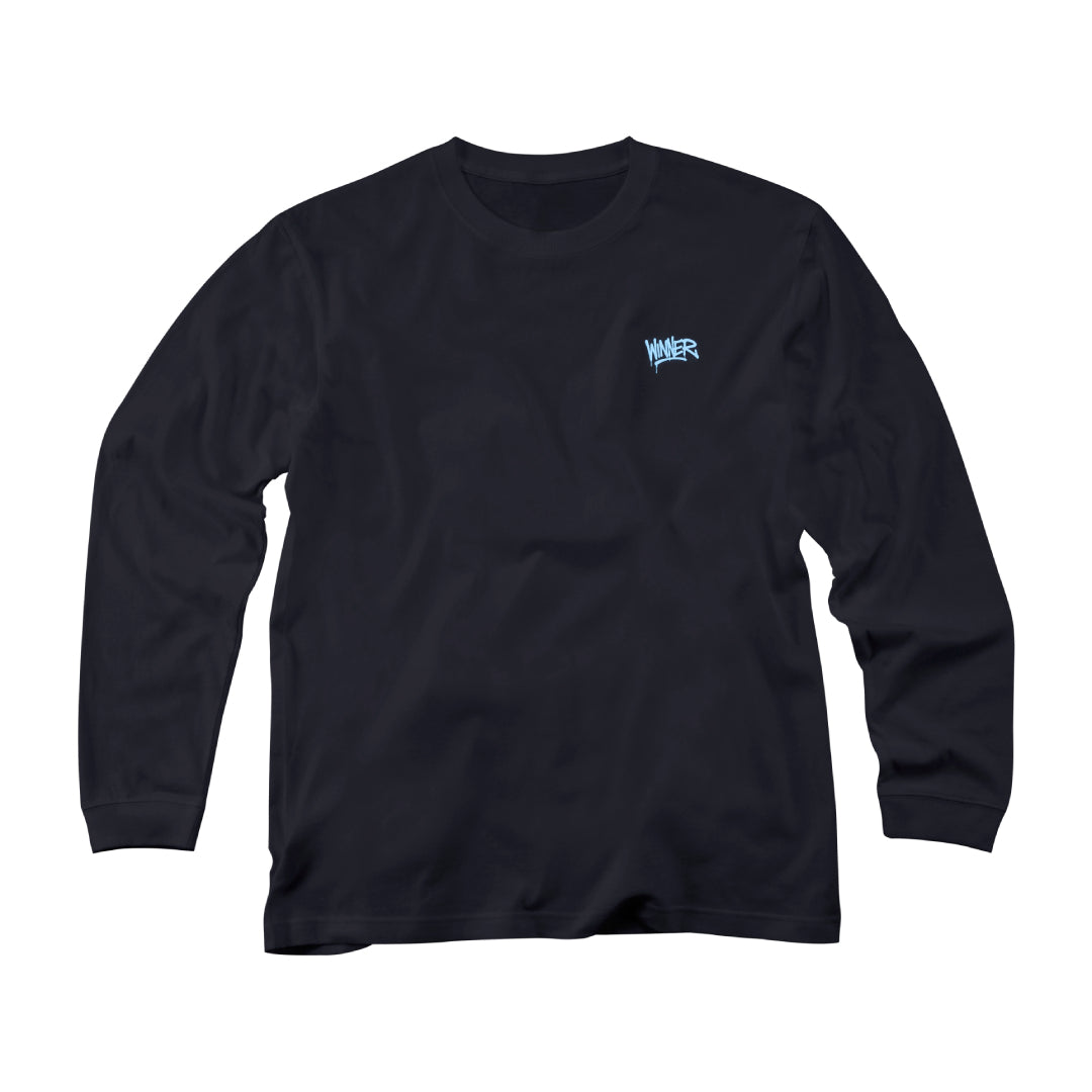 Graphic ロングスリーブTシャツ(BLACK)