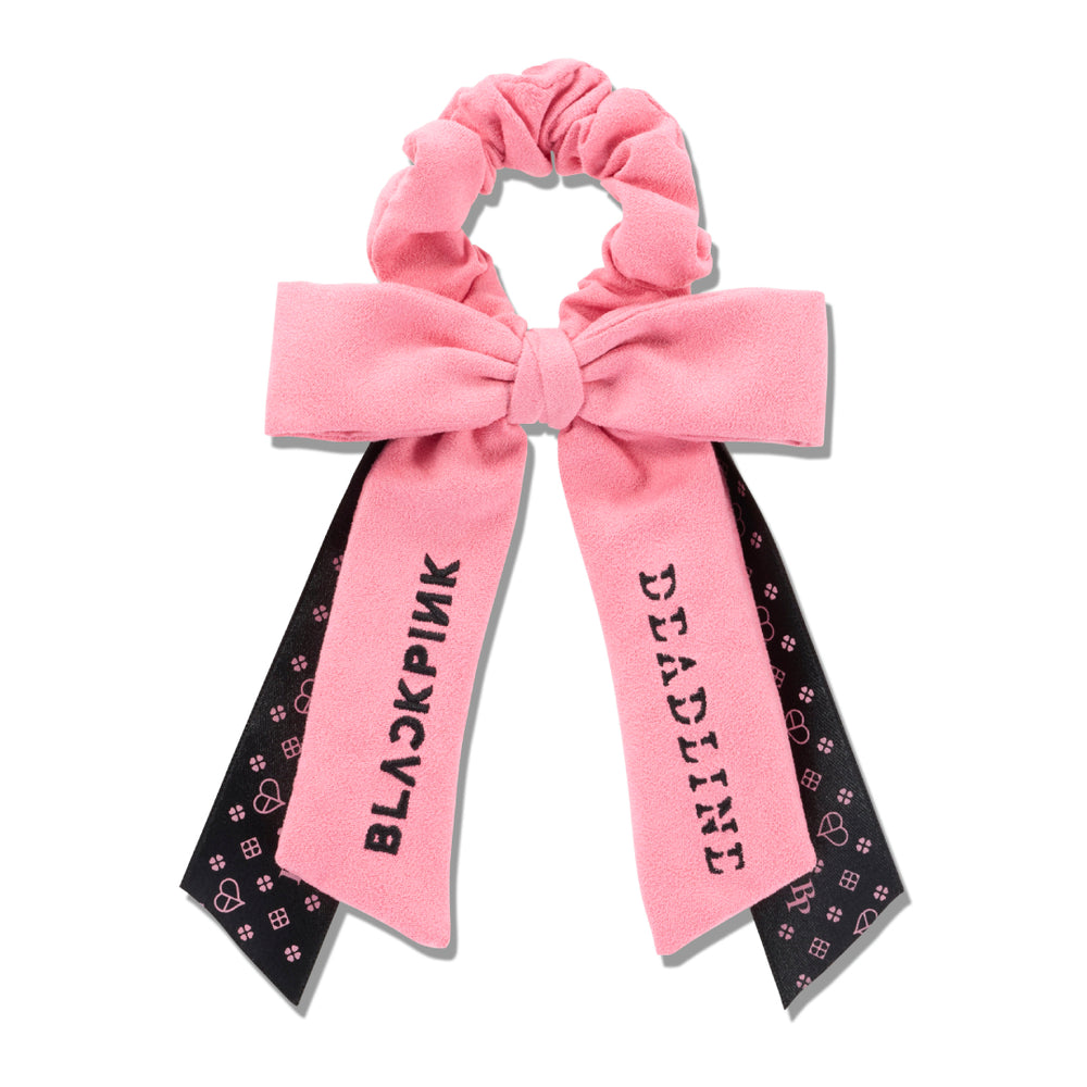 リボンシュシュ -DEADLINE LOGO-（PINK）