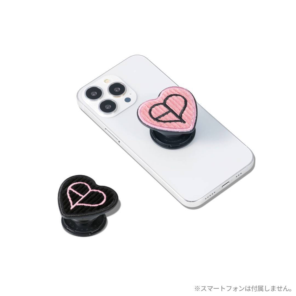 ioi ユジョン サノク 公開放送 トレカ キーホルダー スマホグリップ スマホグリップ -HEART LOGO-（BLACK） – YGEX OFFICIAL SHOP
