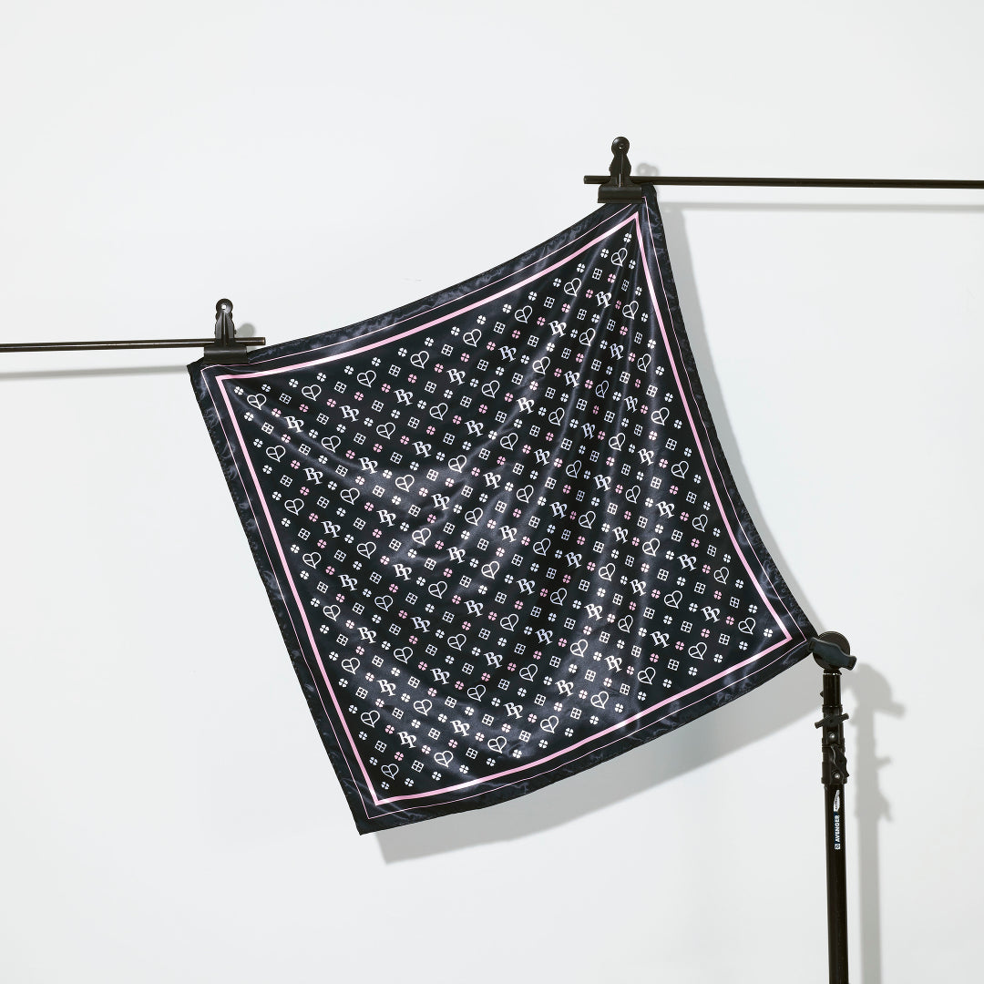 スカーフ -MONOGRAM-（BLACK）