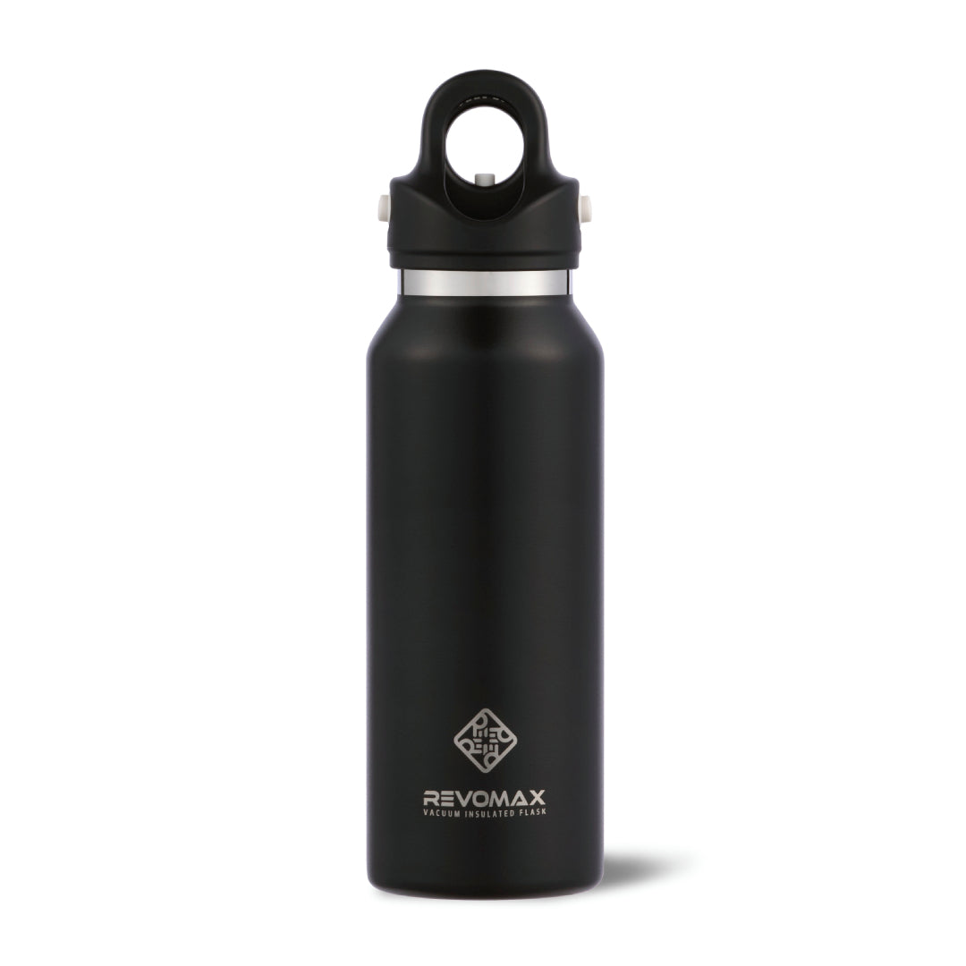 REVOMAX（炭酸対応エコボトル）‐BLACKPINK LOGO‐（BLACK/12oz 355ml）