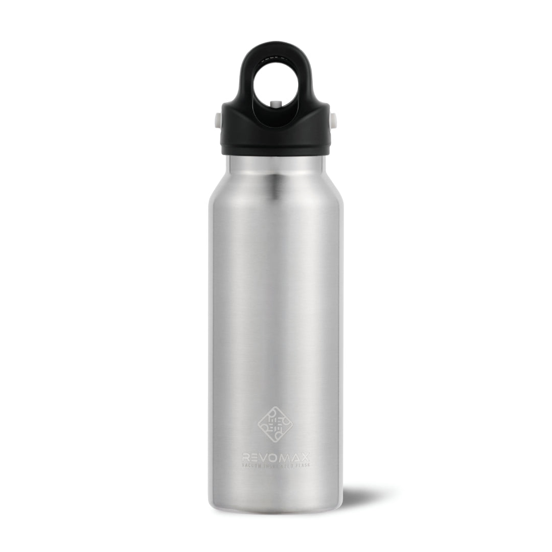 REVOMAX（炭酸対応エコボトル）‐BLACKPINK LOGO‐（SILVER/12oz 355ml）
