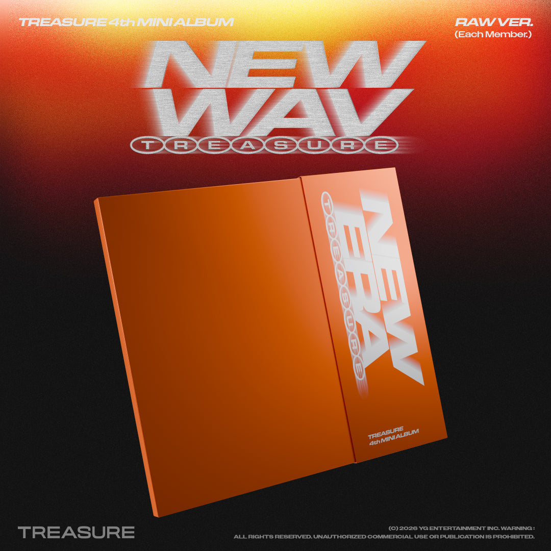 《10種セット》【韓国盤】TREASURE 4th MINI ALBUM [NEW WAV] RAW VER.(メンバー別10種)
