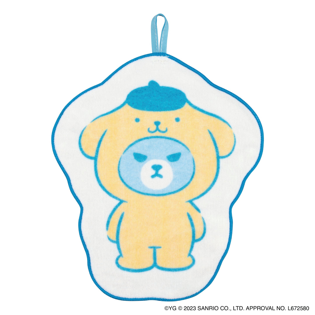 【KRUNK×POMPOMPURIN】 ダイカットハンドタオル