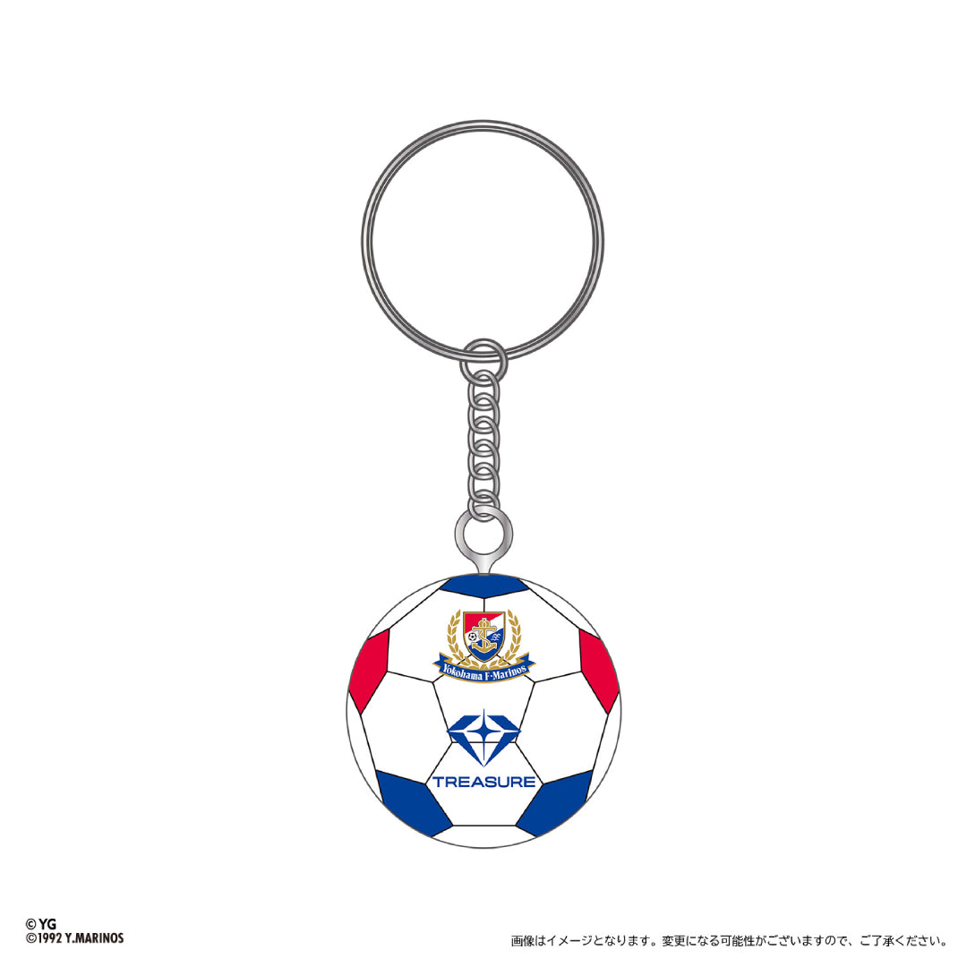 【横浜マリノス x TREASURE 】 ボール型キーホルダー