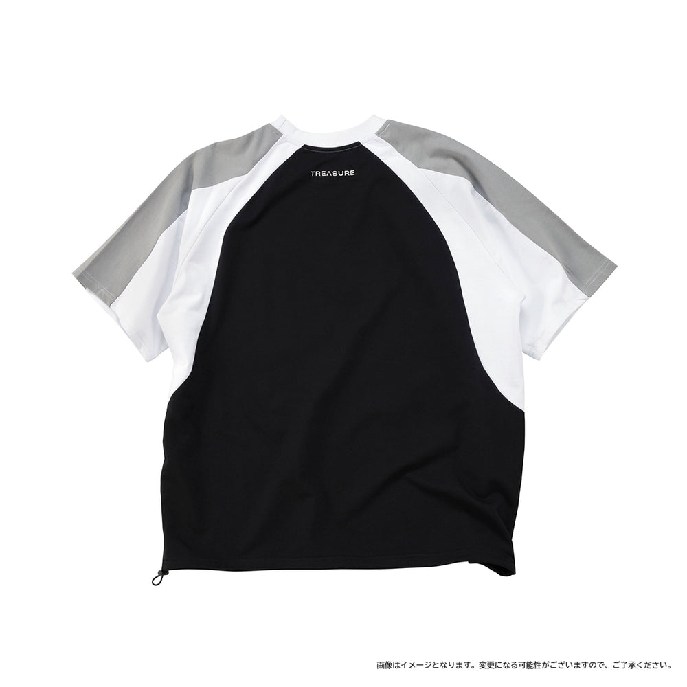 TREASURE グッズ バイカラー スウェットシャツ M ブラック TREASUREバイカラースウェットシャツブラック黒Mサイズ