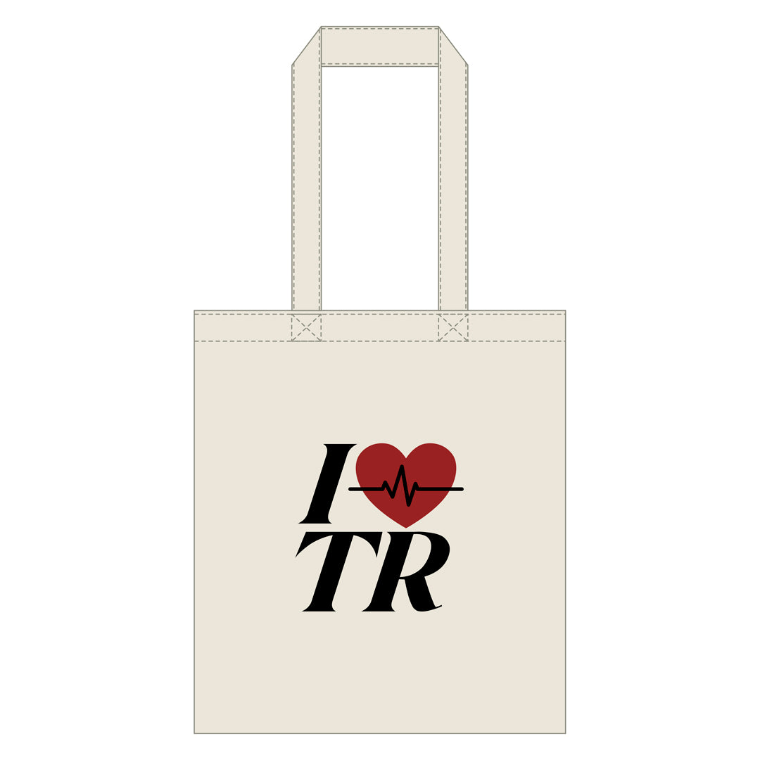 I LOVE TREASURE トートバッグ PULSE ON ver.（WHITE）