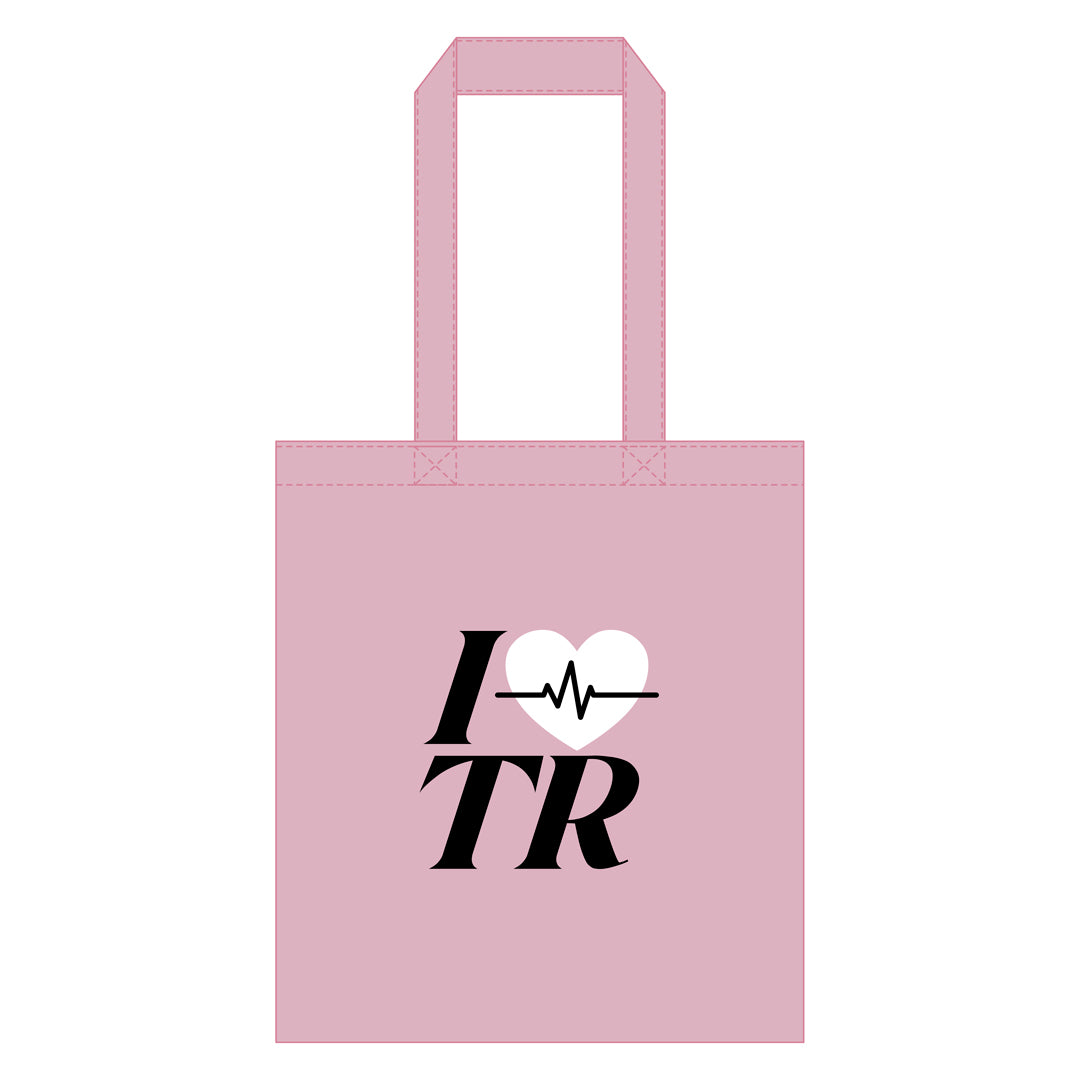I LOVE TREASURE トートバッグ PULSE ON ver.（PINK）
