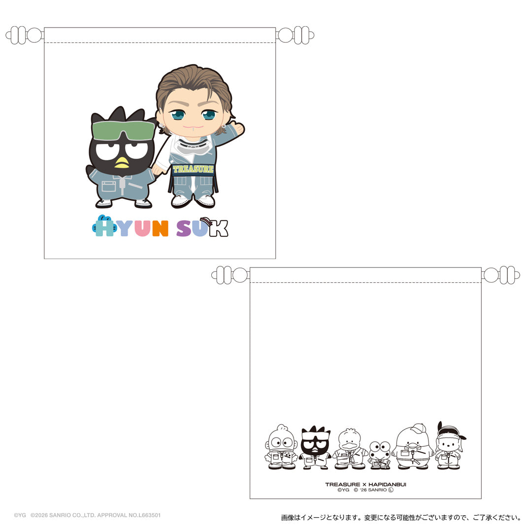 【TREASURE×HAPIDANBUI】スクエア巾着（CHOI HYUN SUK）