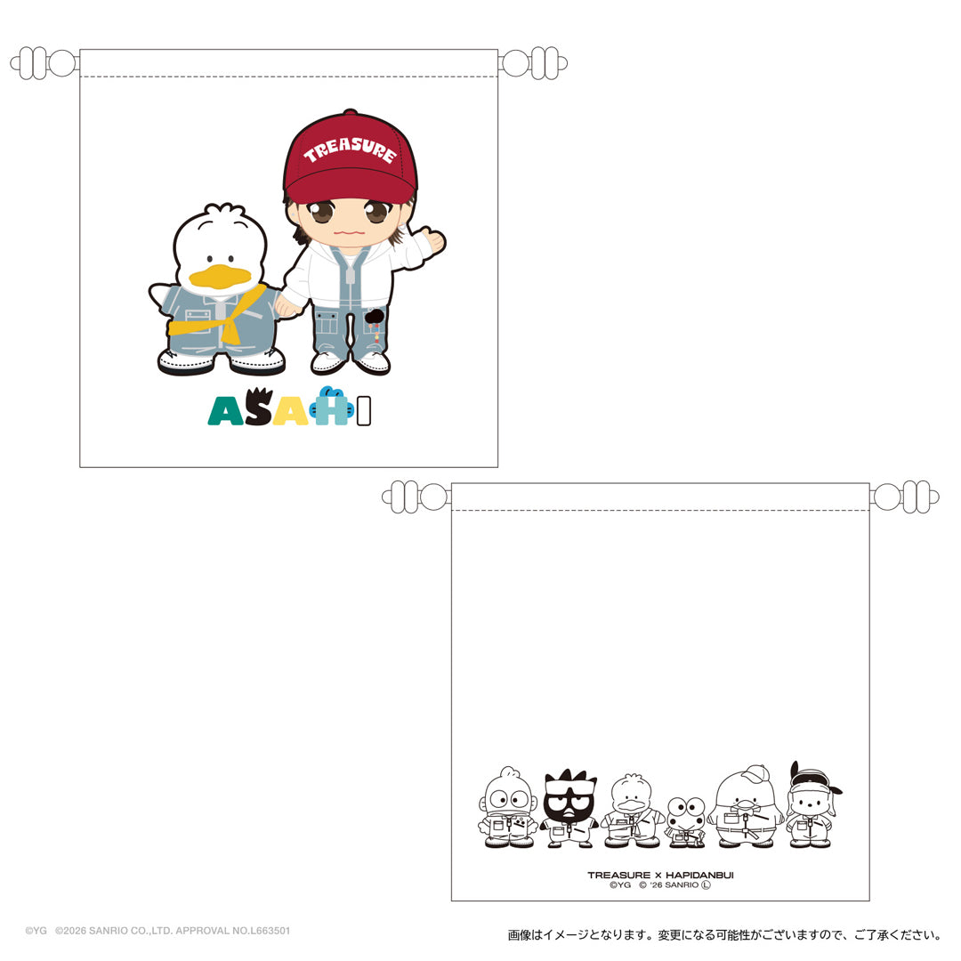 【TREASURE×HAPIDANBUI】スクエア巾着（ASAHI）