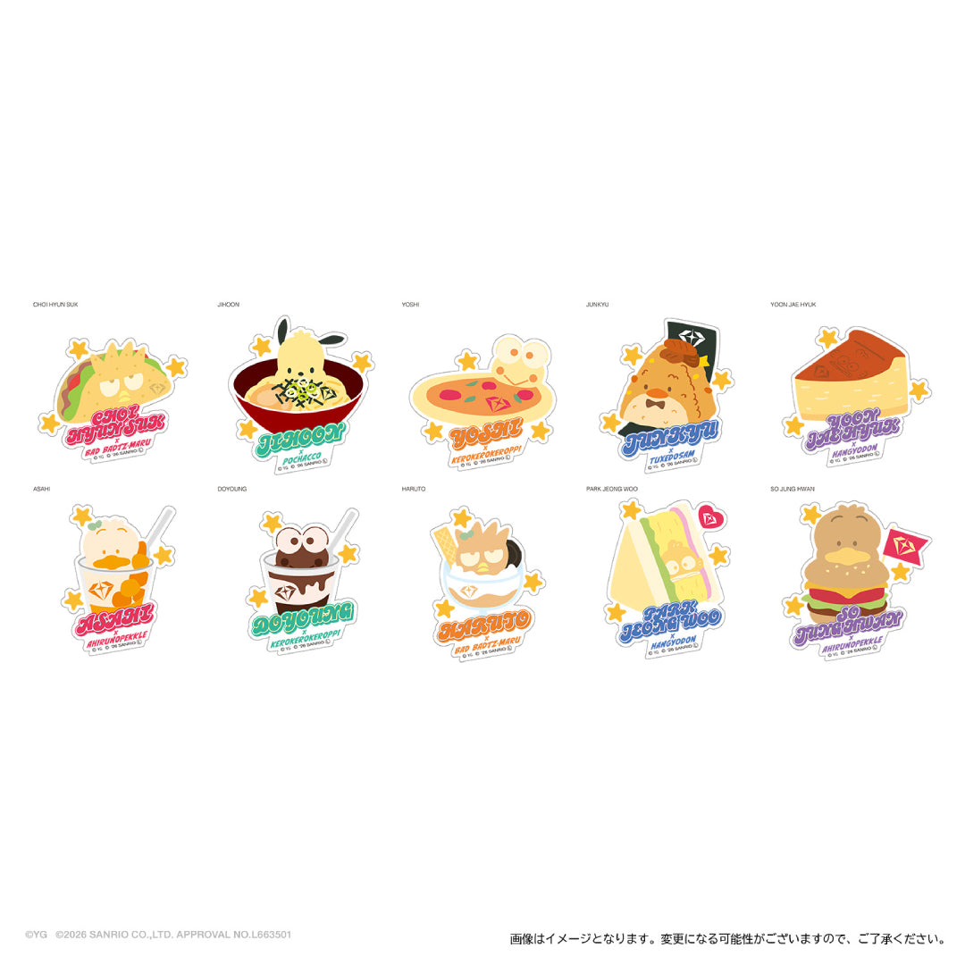 【TREASURE×HAPIDANBUI CAFE】ステッカー（JUNKYU）