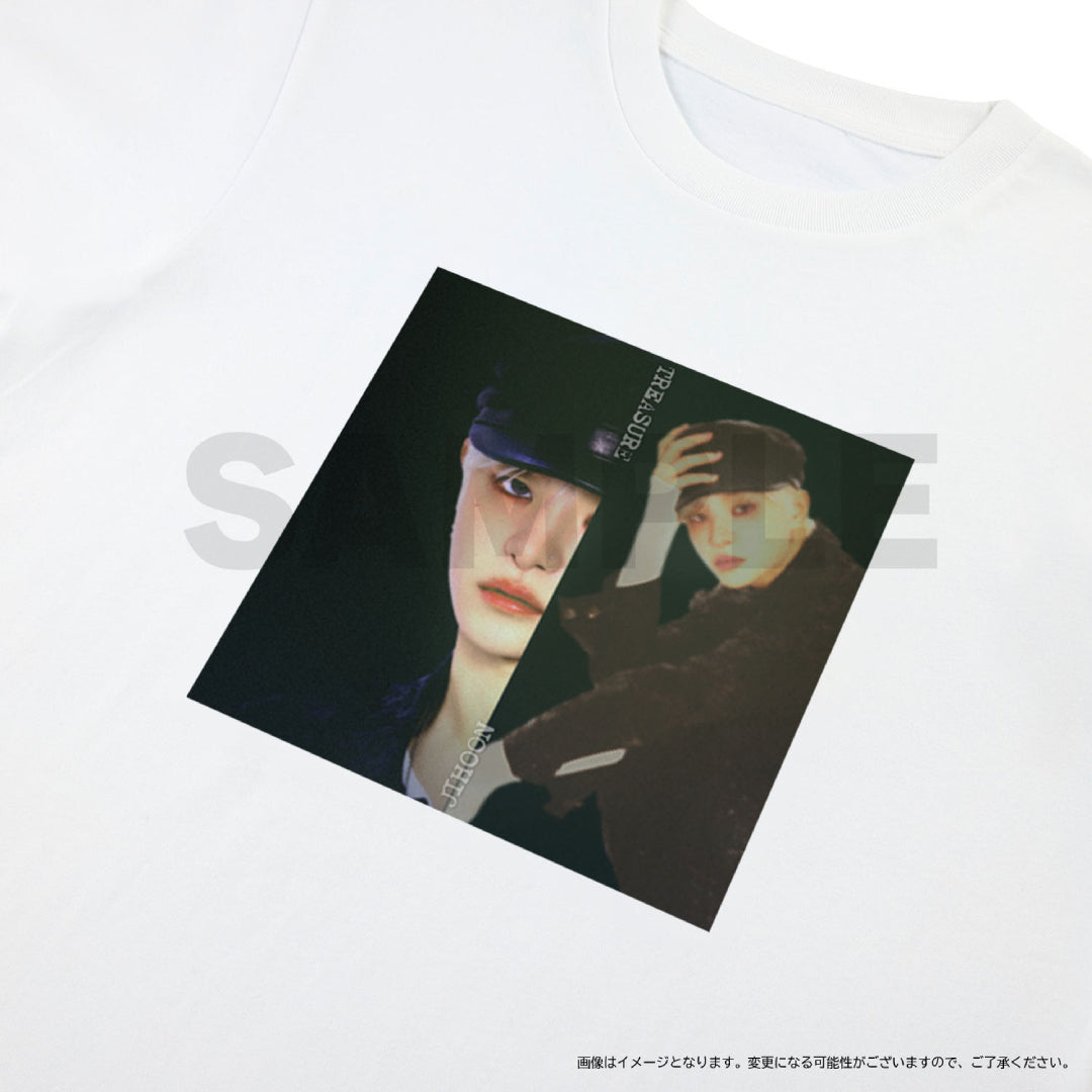 [THE STAGE]PHOTO Tシャツ（JIHOON・WHITE/UNISEX）