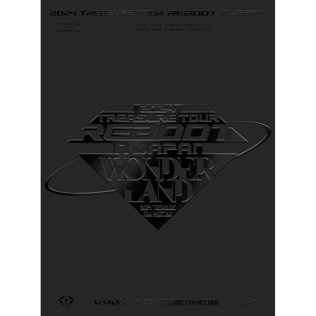 【初回生産限定】2024 TREASURE TOUR [REBOOT] IN JAPAN + 2024 TREASURE FAN MEETING~WONDERLAND~（4DVD）