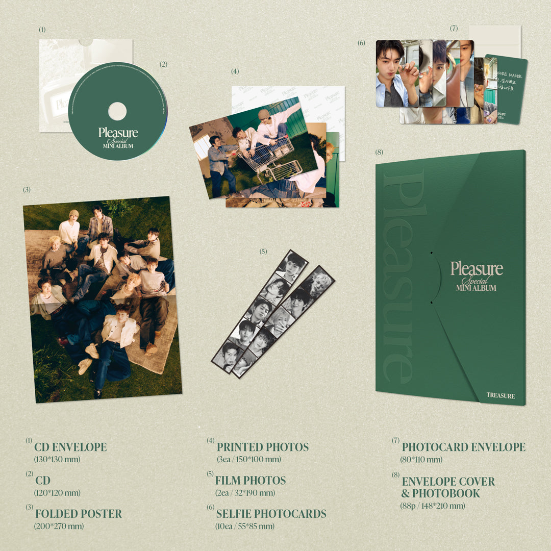 【韓国盤】TREASURE SPECIAL MINI ALBUM [PLEASURE] [GREEN VER.]