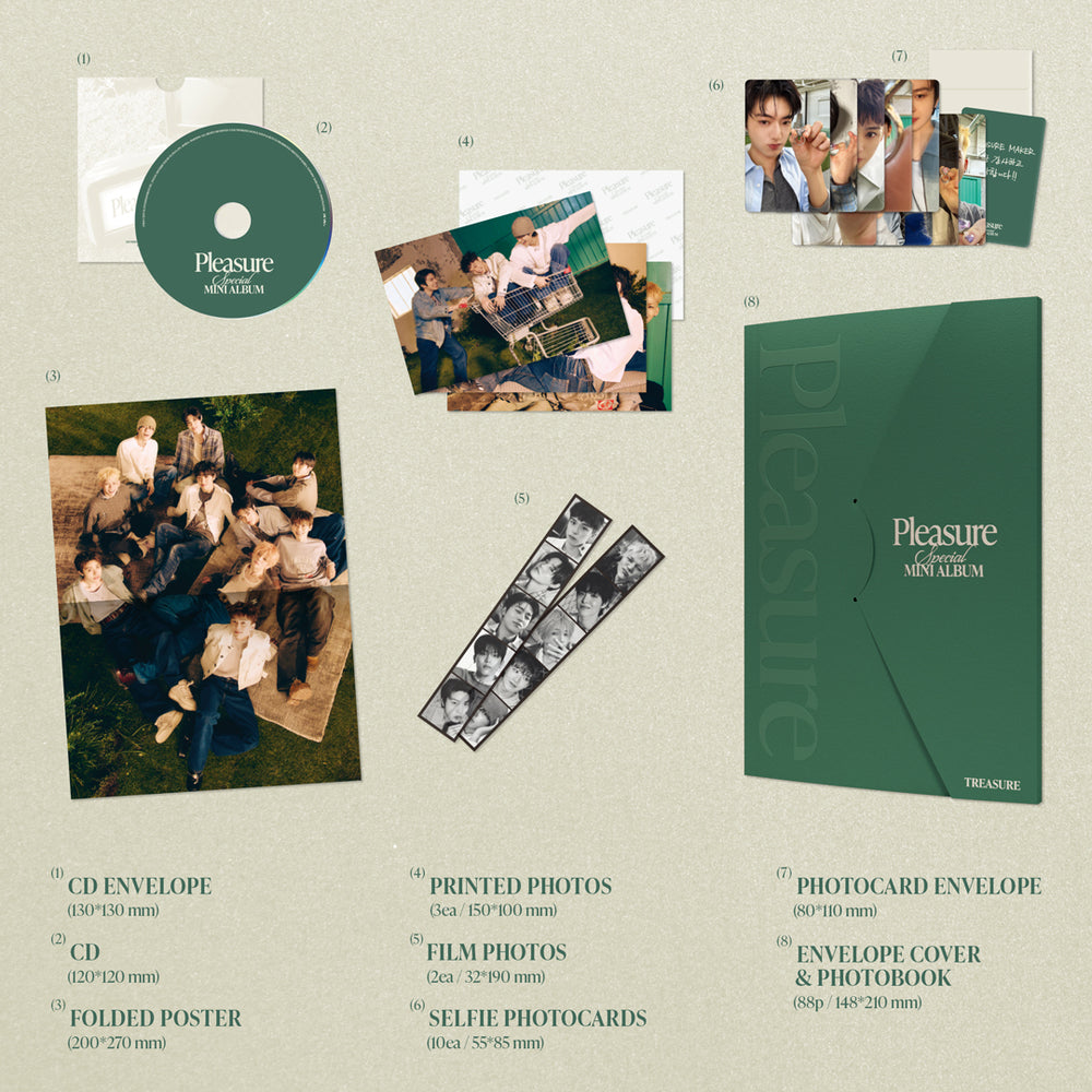 
                  
                    【韓国盤】TREASURE SPECIAL MINI ALBUM [PLEASURE] [GREEN VER.]
                  
                