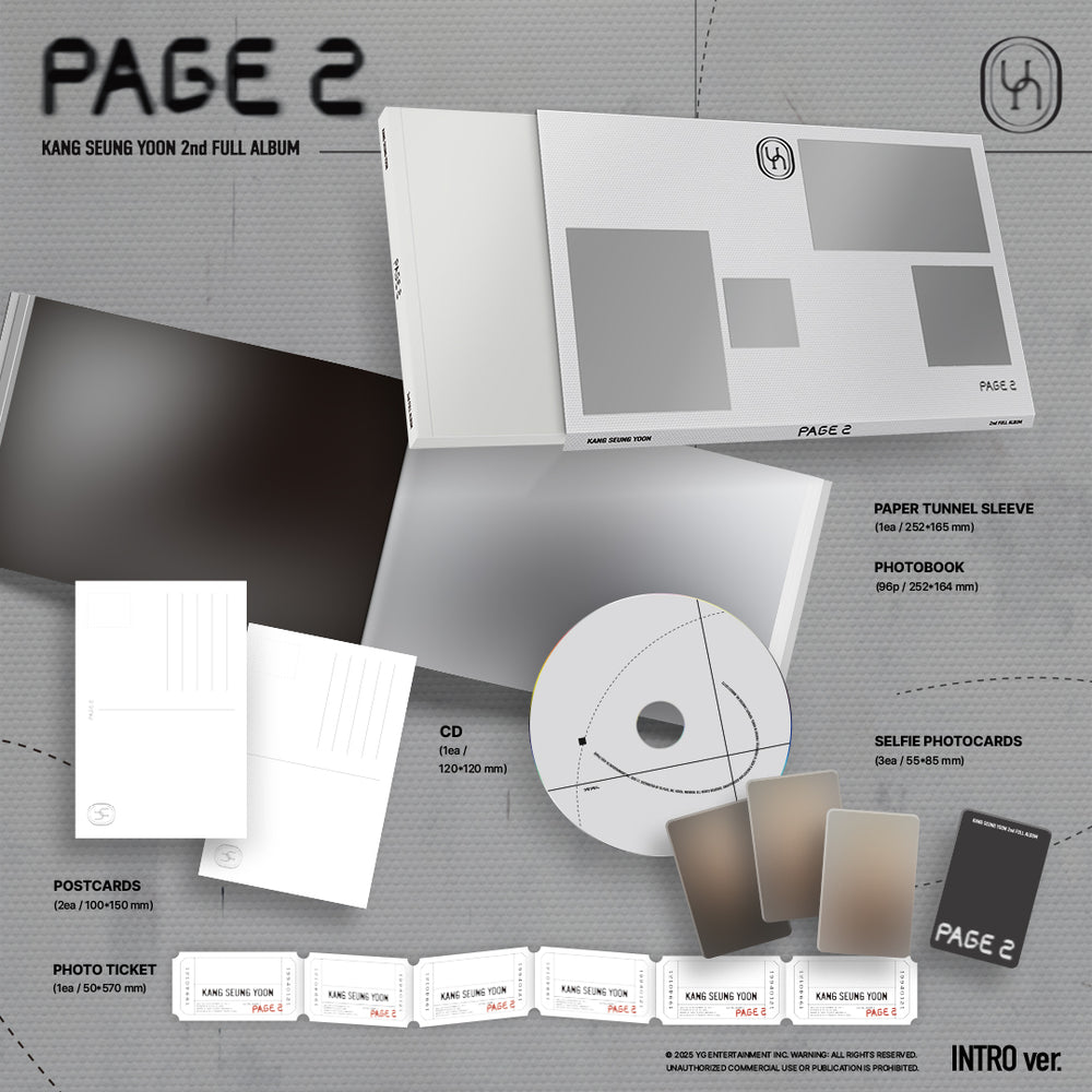 【韓国盤】KANG SEUNG YOON 2nd FULL ALBUM [PAGE 2] INTRO ver.