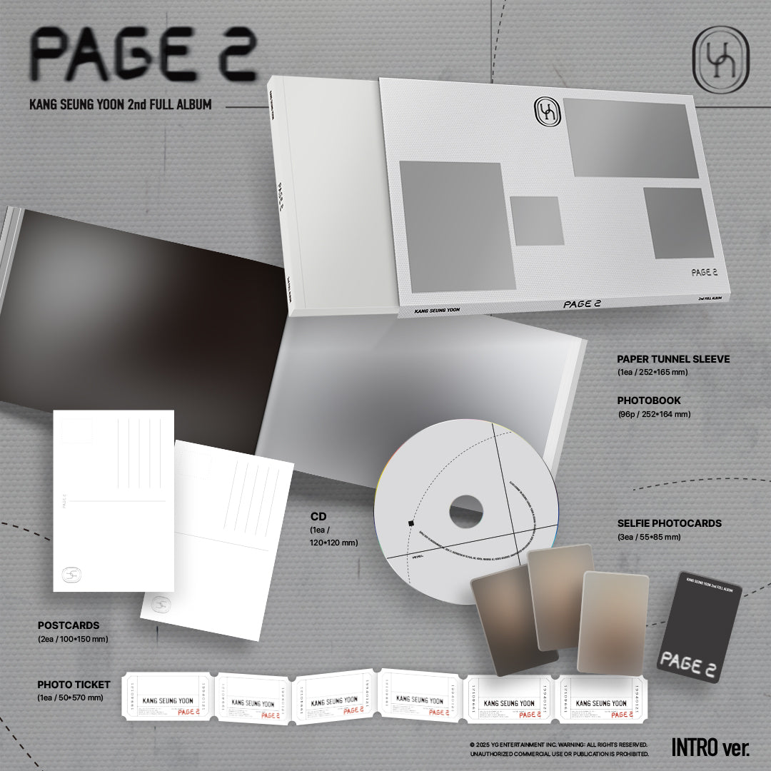 【韓国盤】KANG SEUNG YOON 2nd FULL ALBUM [PAGE 2] INTRO ver.