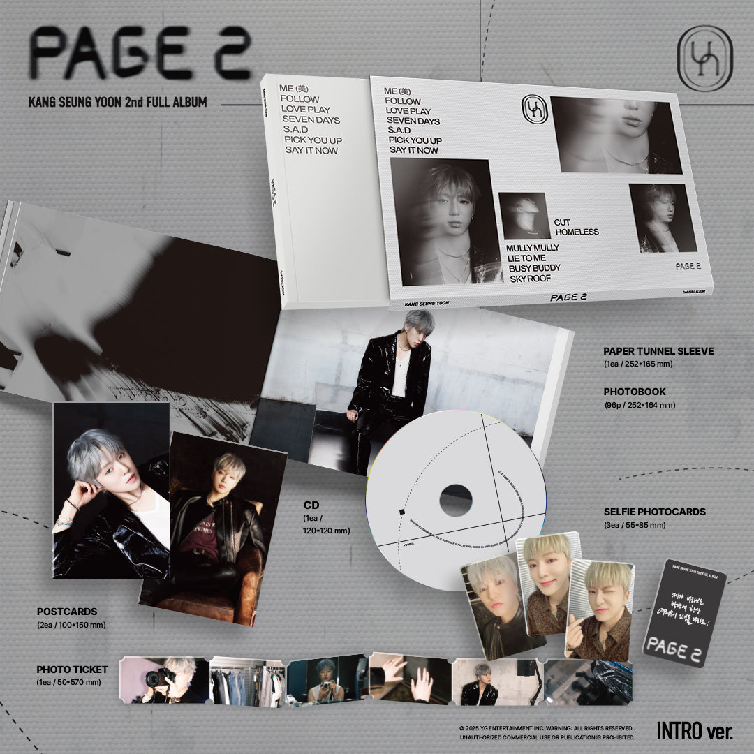 【韓国盤】KANG SEUNG YOON 2nd FULL ALBUM [PAGE 2] INTRO ver.
