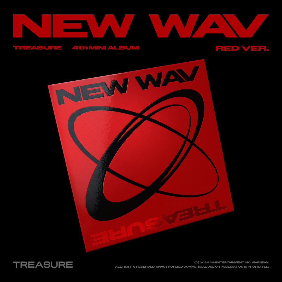 《応募抽選特典シリアルコード付き》【韓国盤】TREASURE 4th MINI ALBUM [NEW WAV] RED VER.