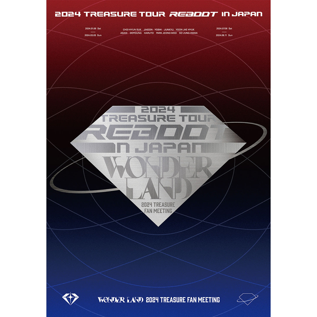 2024 TREASURE TOUR [REBOOT] IN JAPAN + 2024 TREASURE FAN MEETING~WONDERLAND~（2Blu-ray）