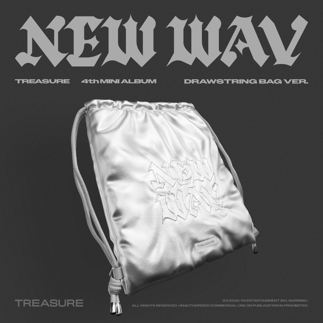《応募抽選特典シリアルコード付き》【韓国盤】TREASURE 4th MINI ALBUM [NEW WAV] DRAWSTRING BAG VER.