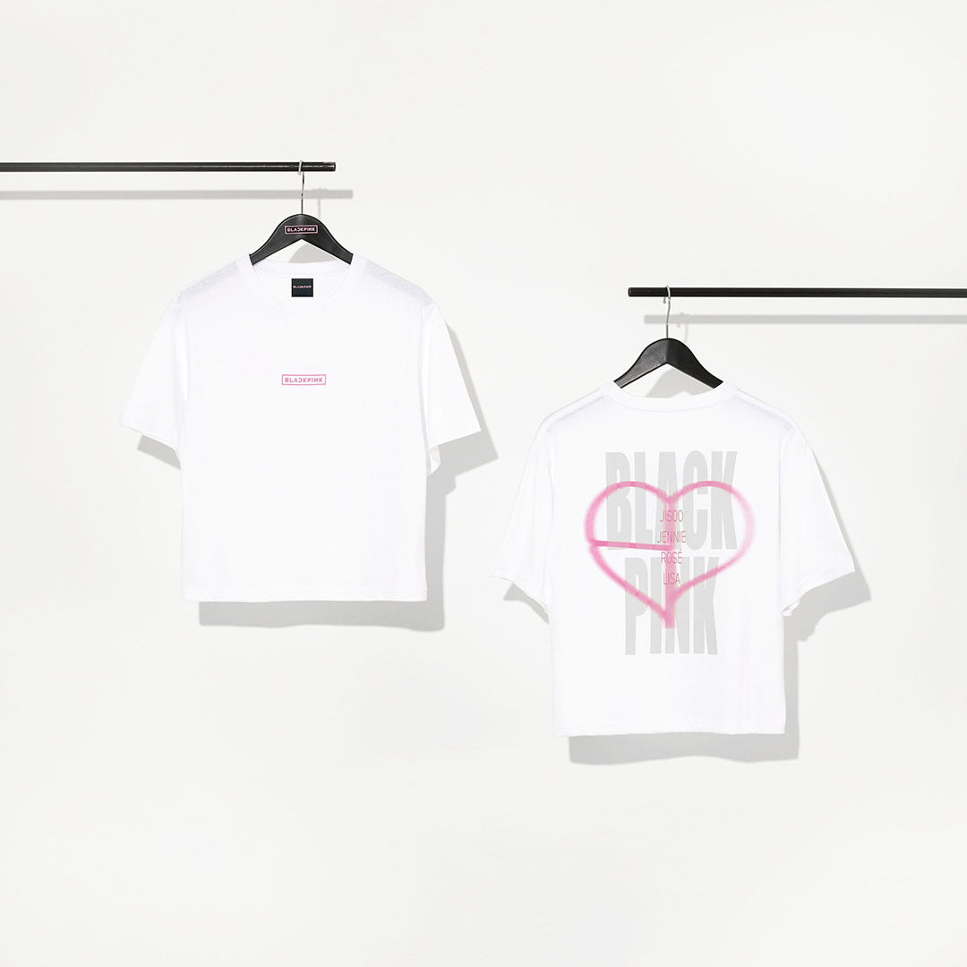 アイドル BLACKPINK HEART T-SHIRT TOKYO Tシャツ -BIG HEART LOGO-（WHITE） – YGEX OFFICIAL SHOP
