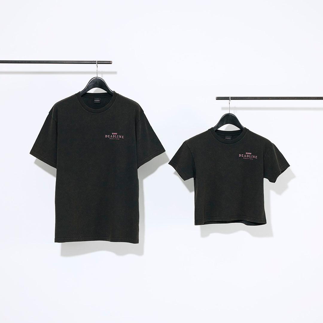 Tシャツ -DEADLINE LOGO-（BLACK PIGMENT DYE）