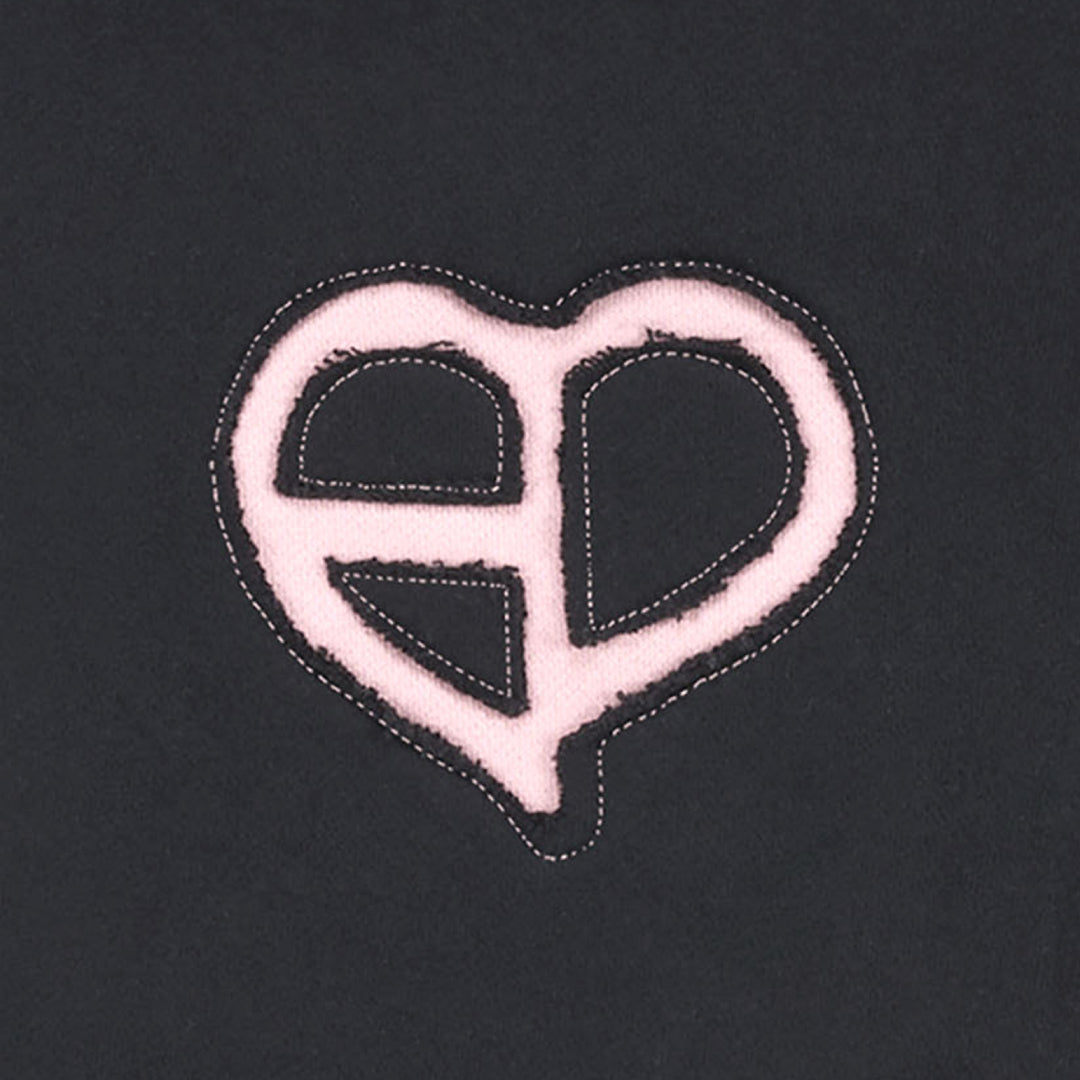 クルーネックスウェット -PATCH-（BLACK）