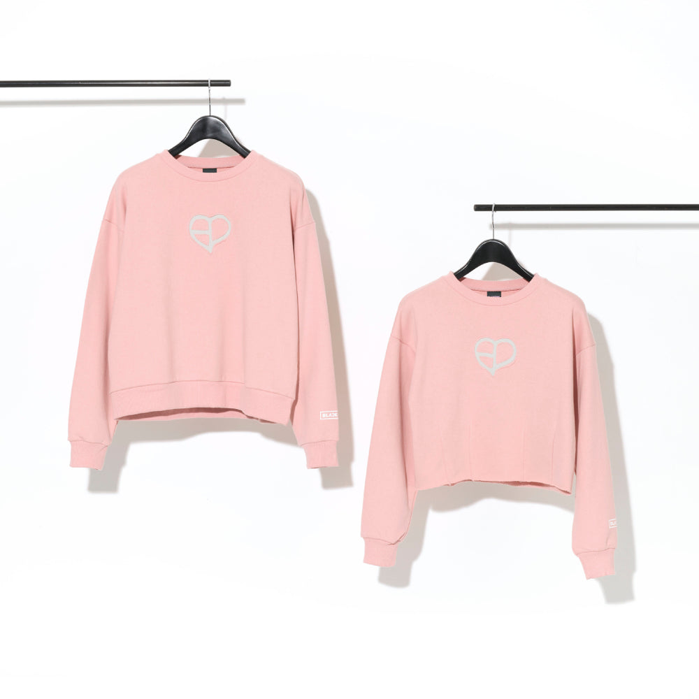 クルーネックスウェット -PATCH-（PINK）