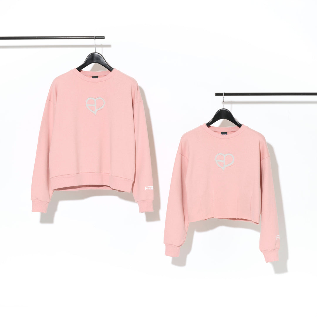クルーネックスウェット -PATCH-（PINK）