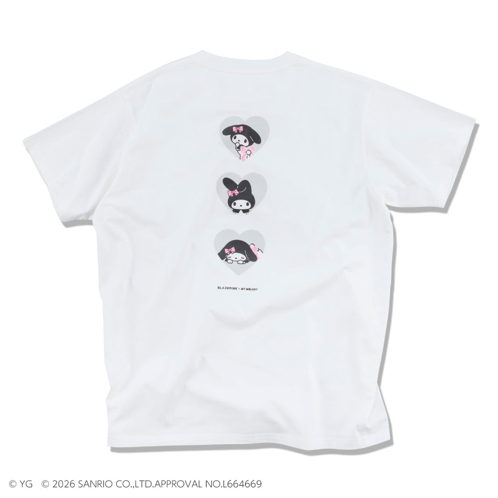 BLACKPINK マイメロディ Tシャツ マイメロディ】Tシャツ (WHITE) – YGEX OFFICIAL SHOP