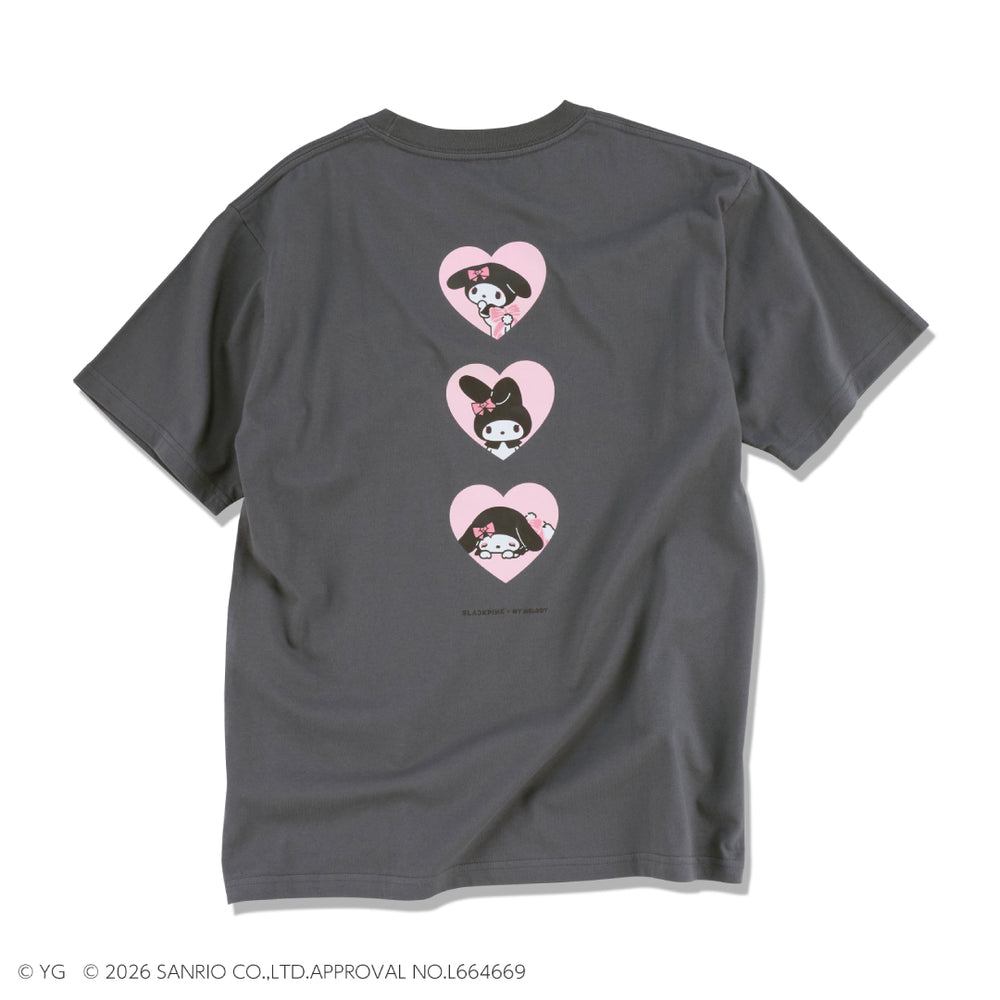 BLACKPINK マイメロディ Tシャツ マイメロディ】Tシャツ (GRAY) – YGEX OFFICIAL SHOP