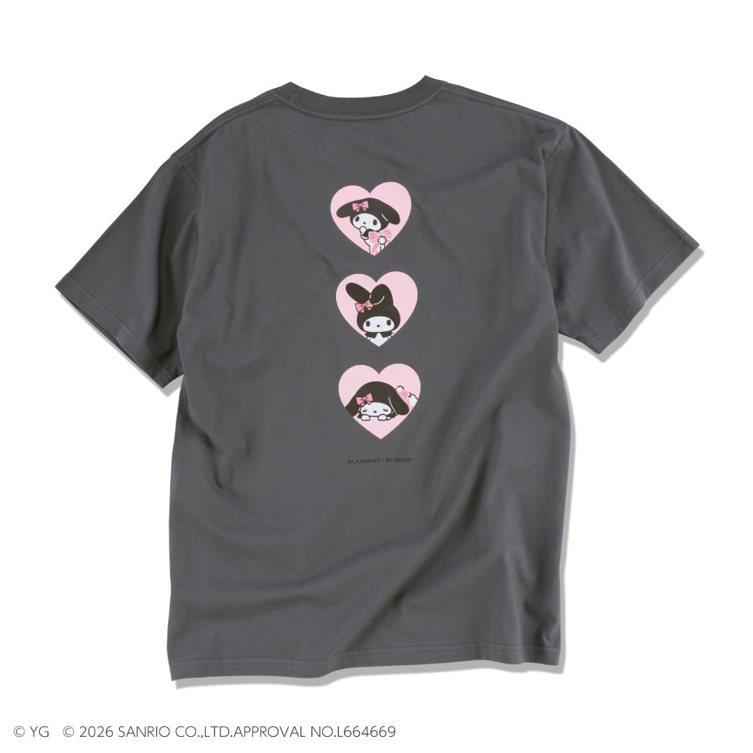 【マイメロディ】Tシャツ (GRAY)