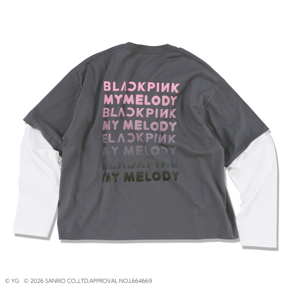 マイメロディ】長袖レイヤードTシャツ (GRAY) – YGEX OFFICIAL SHOP