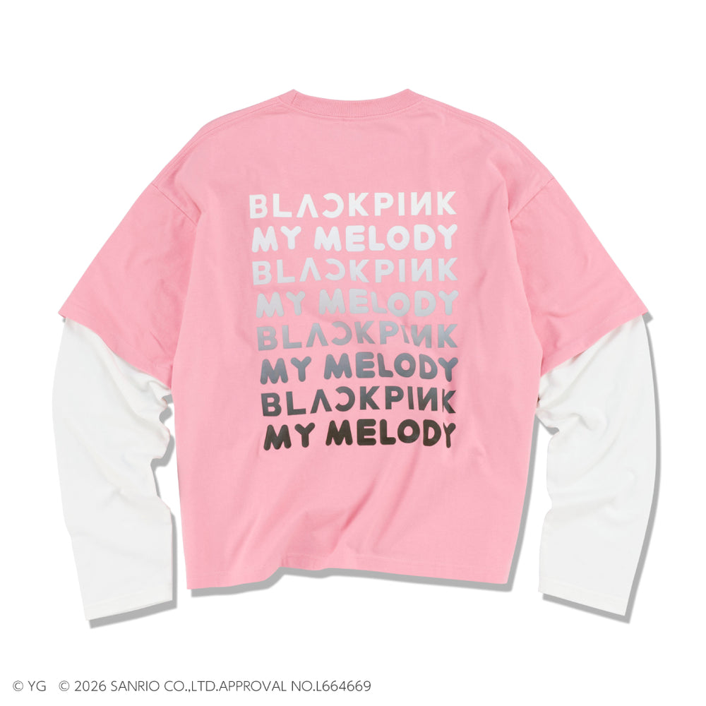 マイメロディ】長袖レイヤードTシャツ (PINK) – YGEX OFFICIAL SHOP