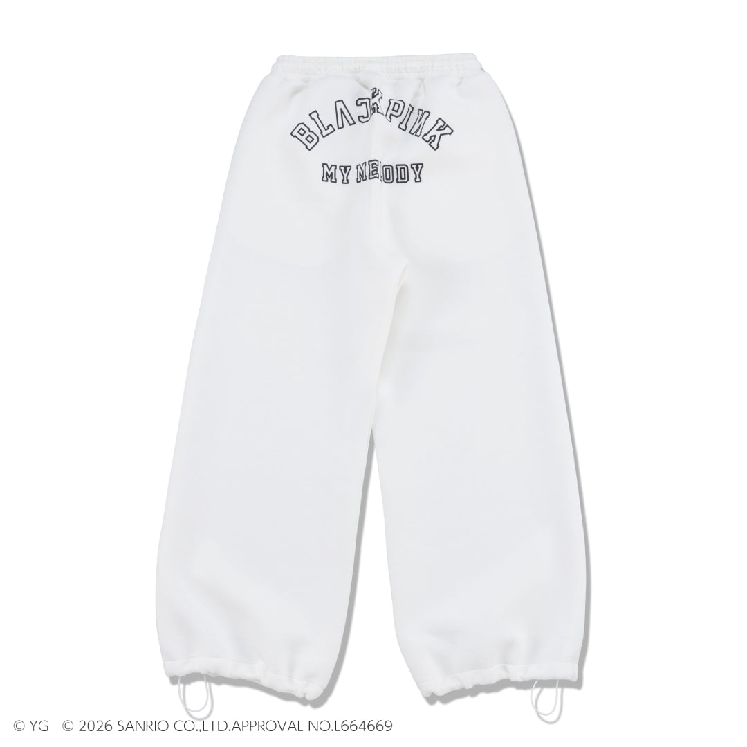【マイメロディ】スウェットパンツ (WHITE)