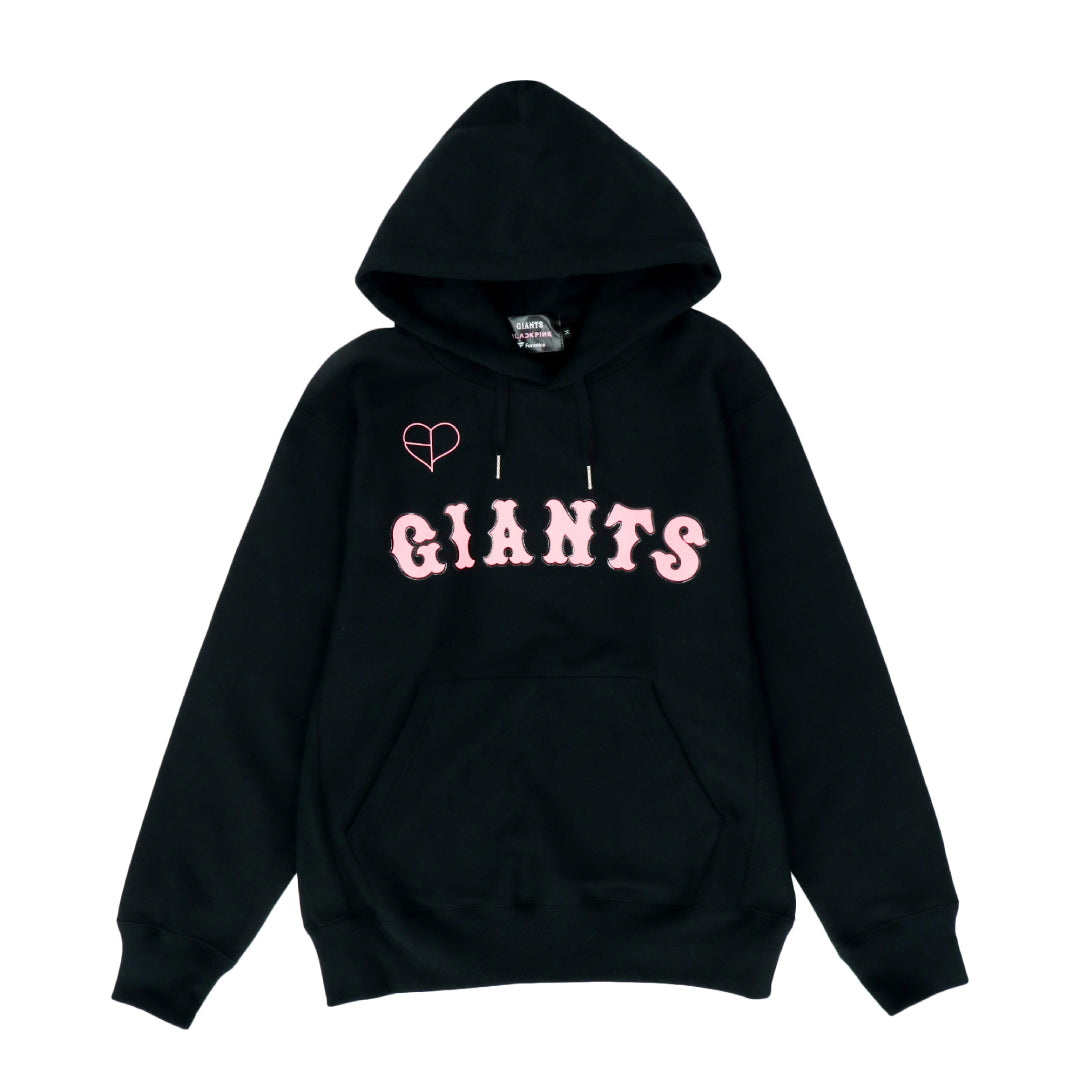 読売ジャイアンツ×BLACKPINK ロゴ　フーディー　ブラック