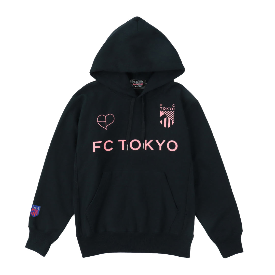 FC東京×BLACKPINK ロゴ　フーディ　ブラック