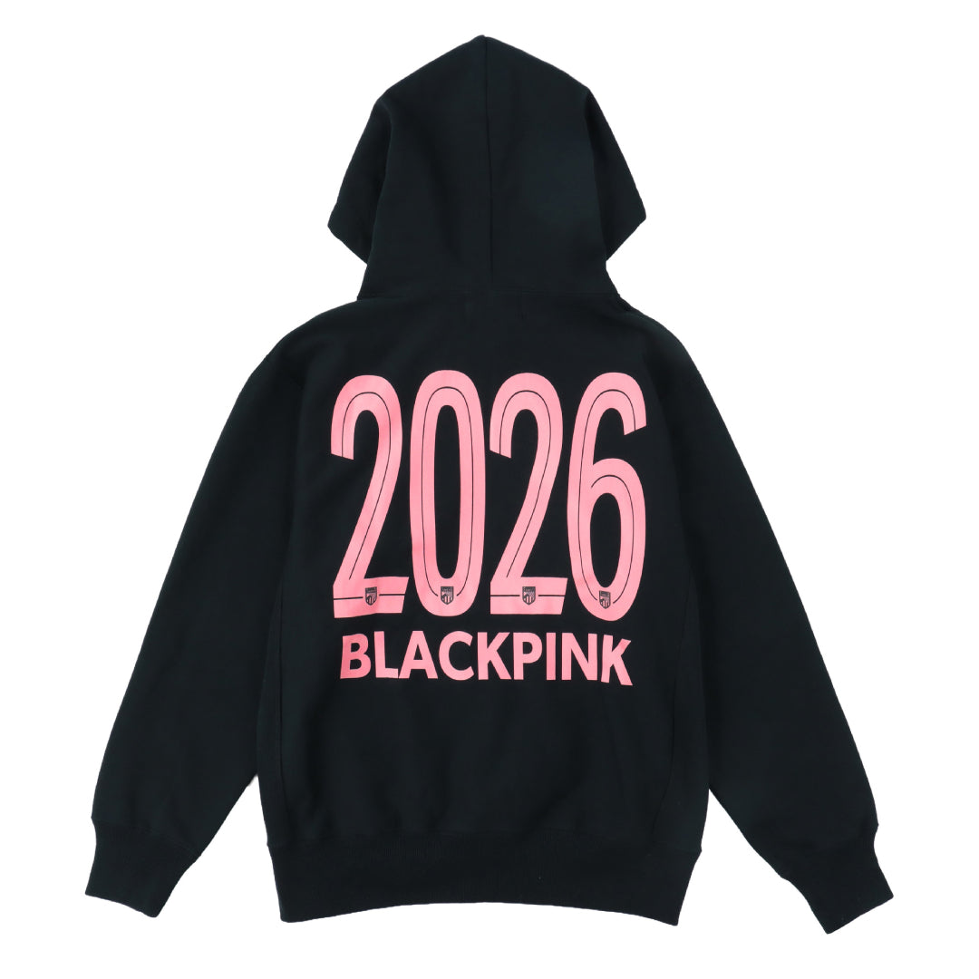 FC東京×BLACKPINK ロゴ　フーディ　ブラック