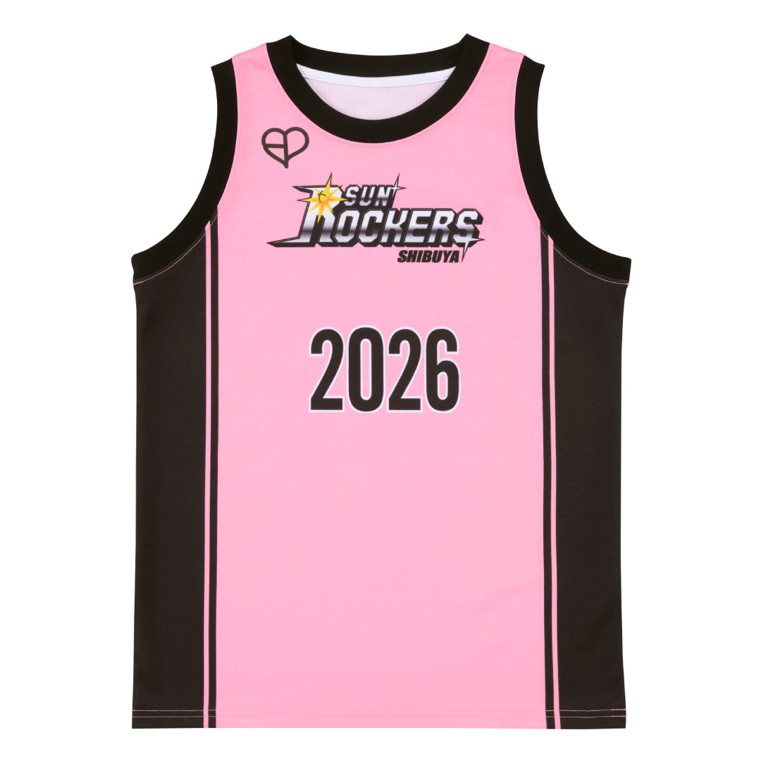 BLACKPINK × SUNROCKERS バスケシャツ（PINK)