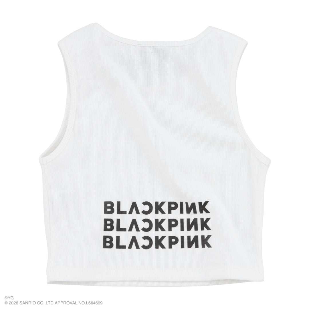 【マイメロディ】クロップドタンクトップ(WHITE)