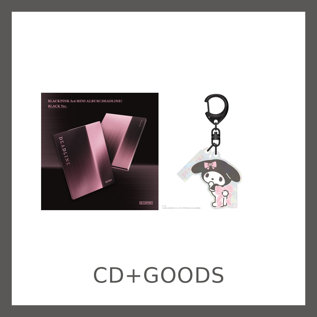 【韓国盤】BLACKPINK 3rd MINI ALBUM [DEADLINE] BLACK Ver.＋【マイメロディ】アクリルキーホルダー