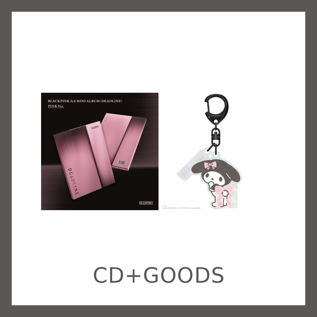 【韓国盤】BLACKPINK 3rd MINI ALBUM [DEADLINE] PINK Ver.＋【マイメロディ】アクリルキーホルダー